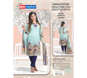 Bexi Printed Cotton Digital Print 3 PCS BF-1150