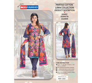 Bexi Printed Cotton Lawn Collection BF-117/2