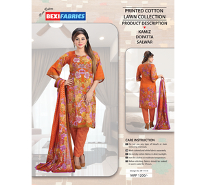 Bexi Printed Cotton Lawn Collection BF-117/3