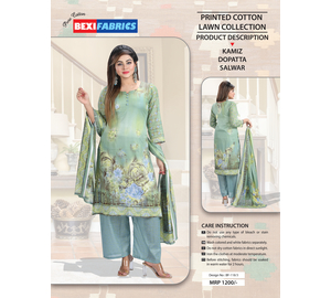 Bexi Printed Cotton Lawn Collection BF-118/3