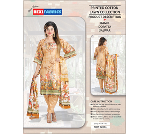Bexi Printed Cotton Lawn Collection BF-119/3