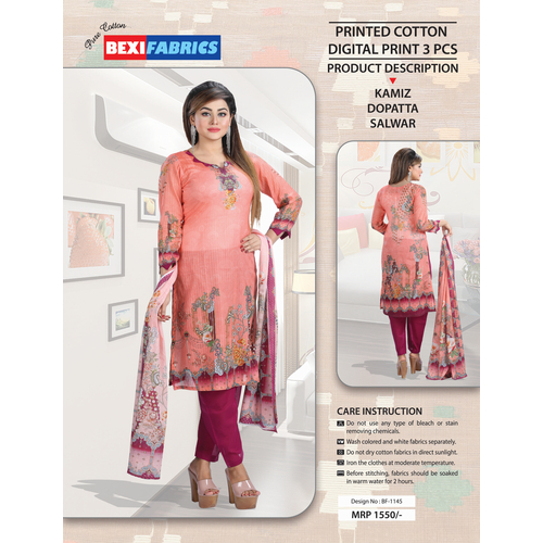Bexi Printed Cotton Digital Print 3 PCS BF-1145