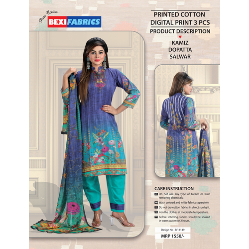 Bexi Printed Cotton Digital Print 3 PCS BF-1149