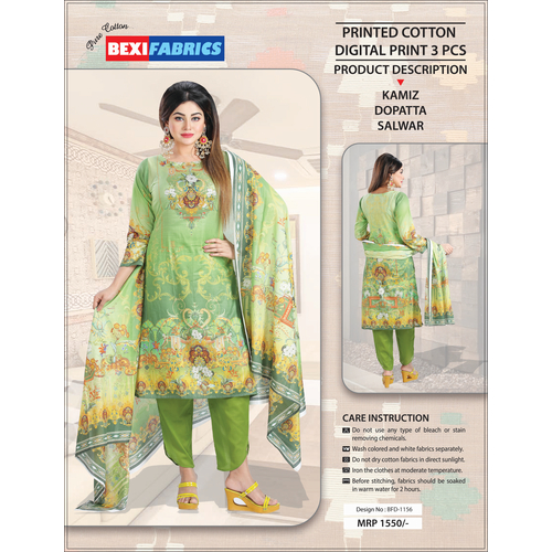 Bexi Printed Cotton Digital Print 3 PCS BF-1156